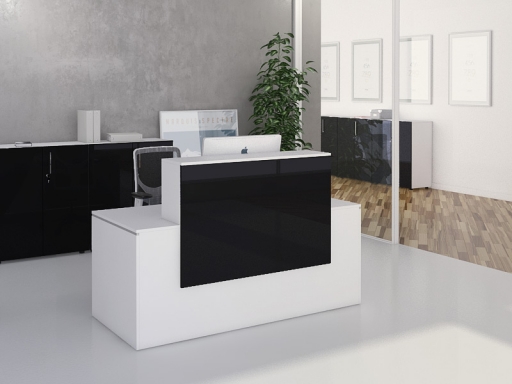 Bureau d'accueil laqué contemporain