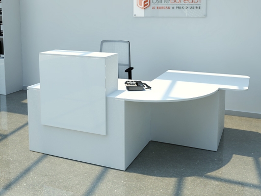 Bureau d'accueil TOPAZE en angle avec PMR
