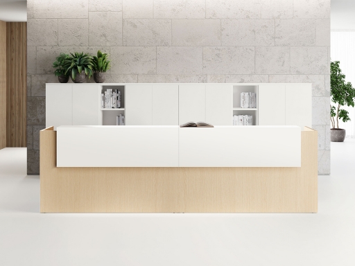 Banque d'accueil design, fabriqué en italie
