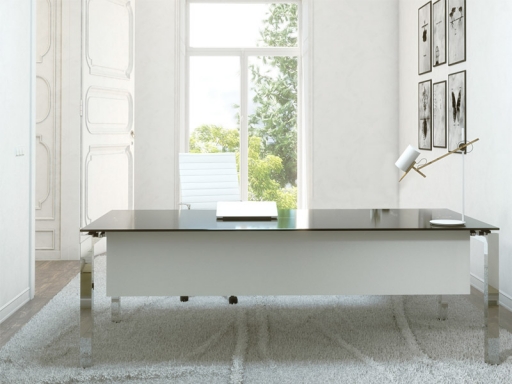 Bureau de direction en verre design