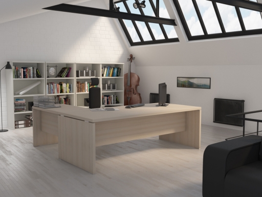 Bureau de direction en angle SYLAR, pas cher
