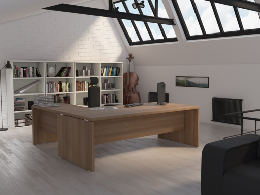 Bureau de direction en angle SYLAR, pas cher