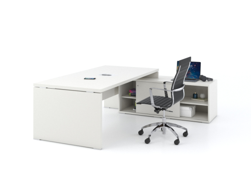 Bureau de direction contemporain avec meuble retour