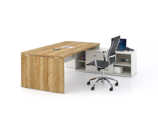 Bureau de direction contemporain avec meuble retour