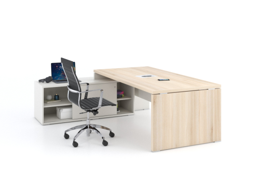 Bureau de direction contemporain avec meuble retour