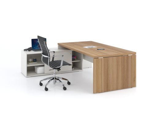 Bureau de direction contemporain avec meuble retour