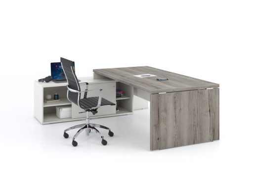 Bureau de direction contemporain avec meuble retour