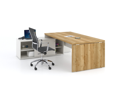 Bureau de direction contemporain avec meuble retour