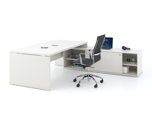 Bureau de direction contemporain avec meuble retour