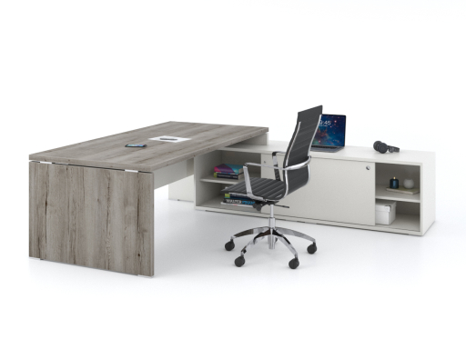 Bureau de direction contemporain avec meuble retour