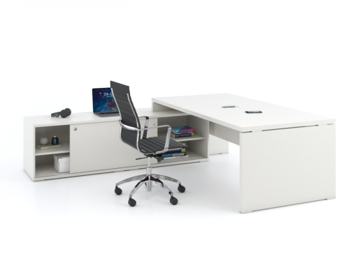 Bureau de direction contemporain avec meuble retour