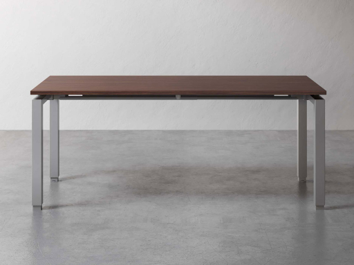 Grand bureau contemporain en bois, origine Europe