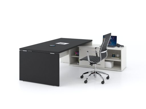 Bureau de direction contemporain avec meuble retour