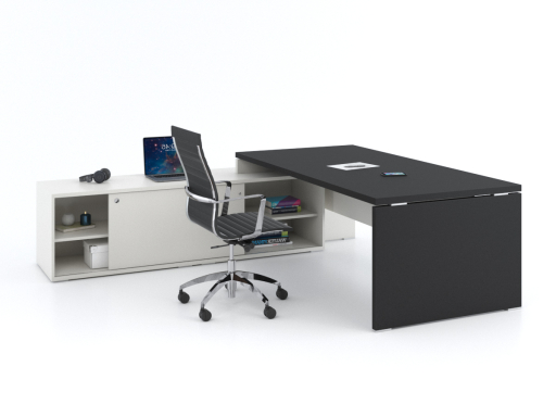 Bureau de direction contemporain avec meuble retour