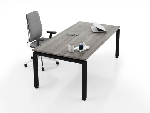 Grand bureau contemporain en bois, origine Europe