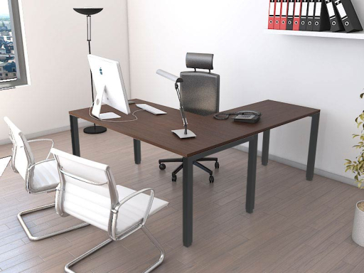 Bureau de direction avec retour secrétaire contemporain