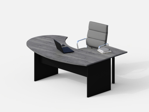 Bureau de direction contemporain compact XL