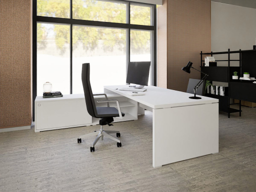 Bureau de direction contemporain avec meuble retour