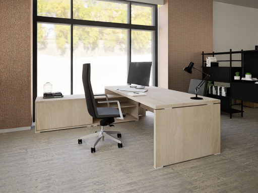 Bureau de direction contemporain avec meuble retour