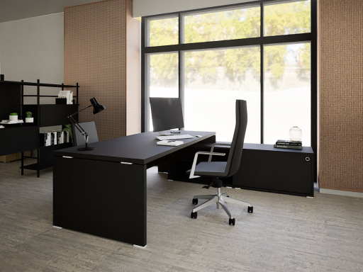Bureau de direction contemporain avec meuble retour