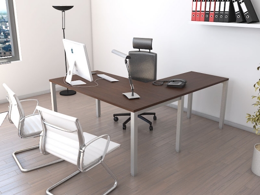 Bureau de direction avec retour secrétaire contemporain