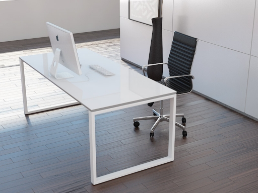 Bureau de direction laqué brillant contemporain