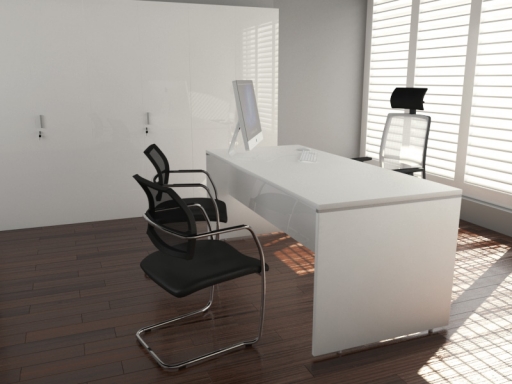 Bureau de direction contemporain en mélaminé