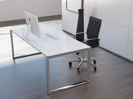 Bureau de direction laqué brillant contemporain