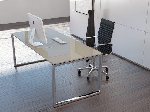 Bureau de direction laqué brillant contemporain