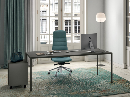 Bureau de direction INTRA en métal, fabriqué en Italie