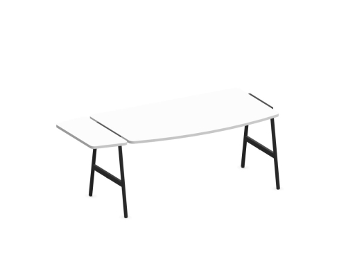 Bureau de manager ave extension de convivialité FLEXY, fabriqué en France
