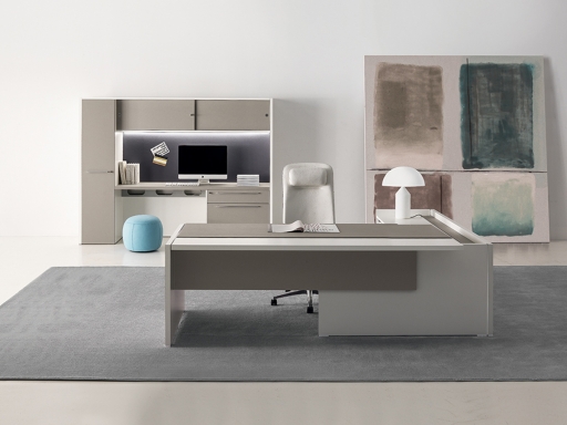 Bureau de direction en angle design, pas cher