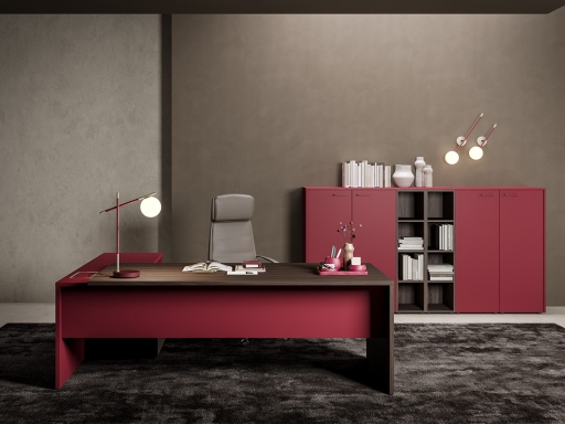 Bureau de direction avec retour coloré FIRST DARK