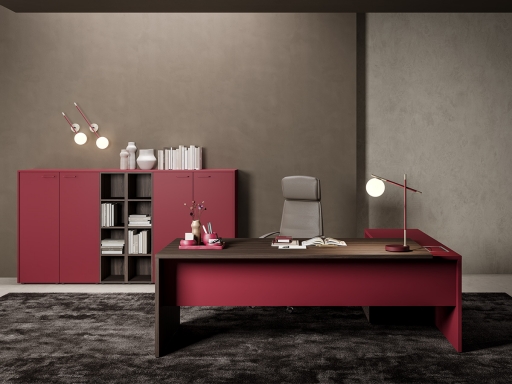 Bureau de direction avec retour coloré FIRST DARK