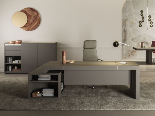 Bureau de direction FENNI 2.0 haut de gamme avec rangement