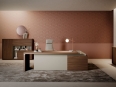 Stola - Bureau de direction TADEUS WALNUT sur crédence