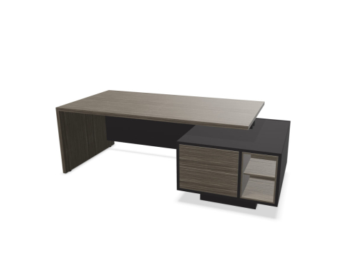 Bureau de direction STIL avec rangement bas, fabrique en italie