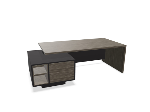 Bureau de direction STIL avec rangement bas, fabrique en italie