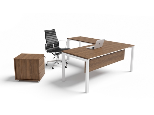 Bureau contemporain en angle RIALTO pas cher