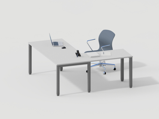 Bureau bois avec retour secrétaire contemporain