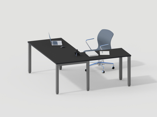 Bureau bois avec retour secrétaire contemporain