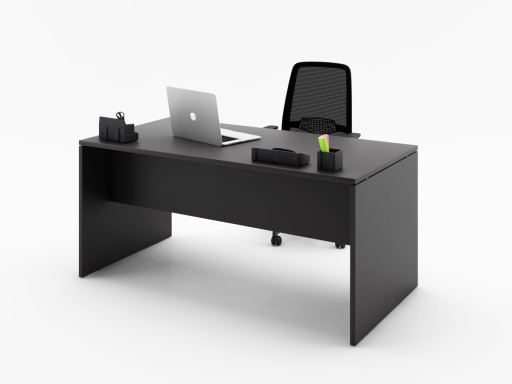 Bureau individuel pieds panneaux en bois mélaminé