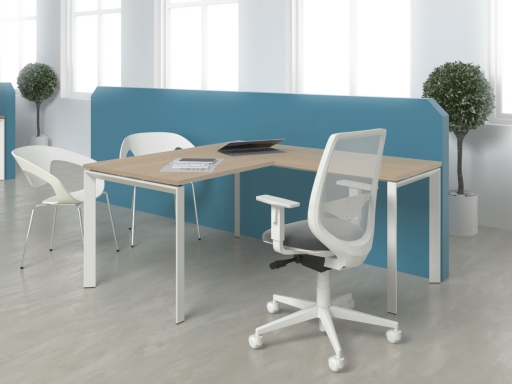 Bureau opératif en angle