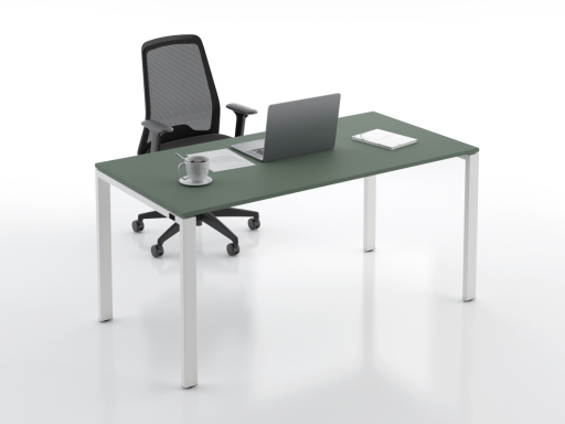 Bureau contemporain plateau laqué supermat