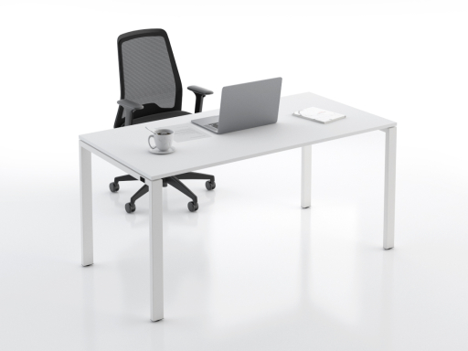 Bureau contemporain plateau laqué supermat