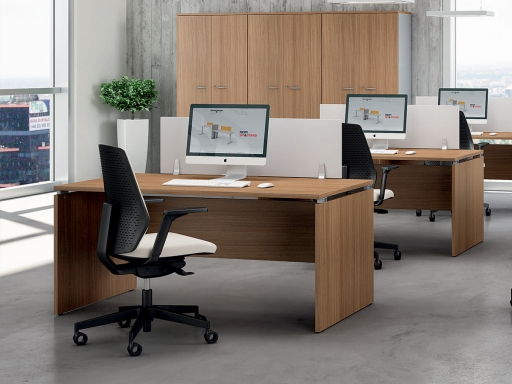 Bureau individuel en bois pas cher