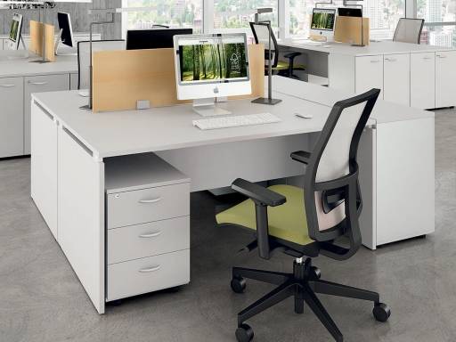 Bureau individuel en bois pas cher