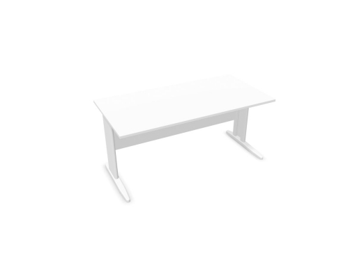 Bureau individuel CLASSIC-A, bureau pied L fabriqué en Italie