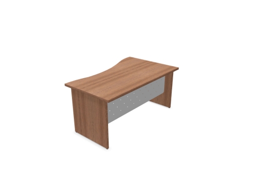 Bureau individuel ADAMS avec forme vague, bureau fabriqué en Italie