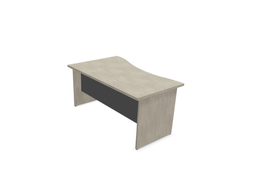 Bureau individuel ADAMS avec forme vague, bureau fabriqué en Italie